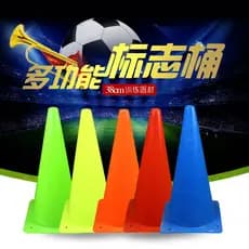 Equipamento de treinamento de futebol 38cm logotipo barril obstáculo basquete barril cônico barricada roda barril de sor
