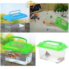 YESS Portátil Plástico Tanque De Peixes Design De Recorte Transparente Para Tartaruga PetFish Quente