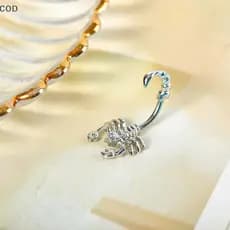 [ZDS] Simples Piercing Umbigo Bule Anel Acessórios De Moda Forma De Escorpião Punk Corpo Jóias BR