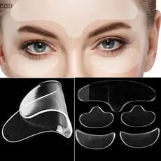 [ZDS] 5 Pcs Rosto Testa Ne Olho Anti Rugas Envelhecimento Cuidados Stier Pad Patch Reutilizável Silicone Patches Ferrame