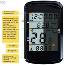 [ZDS] Ciclismo GPS Computador Velocímetro De Bicicleta À Prova D'água Odômetro De 2.4 Polegadas Display Ultra Claro Para
