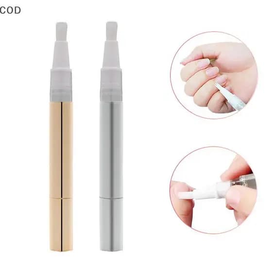 [ZDS] Recipiente De Óleo De Cutícula De 3ml Com Pincel Tubo De Bálsamo Labial Canetas Giratórias Vazias Nutritivo Para U