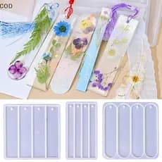 [ZDS] Marcador Molde De Silicone Retângulo Fundição De Resina Epóxi Para DIY Cristal Livro Decoração Artesanato Acessóri