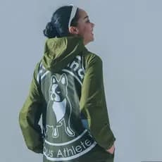 Soccerjunky Football Dog [Importado] Novo produto corta-vento com zíper masculino feminino terno jaqueta superior CP24D1