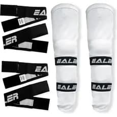 EALER Heavy Duty Hockey Shin Straps for Easy Use (Black)