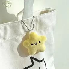 NEEW Bonito Estrelas Brinquedo De Pelúcia Boneca Rangido Chaveiro Fofo Macio Bapa Saco Pingente Encantos Adorável Presen