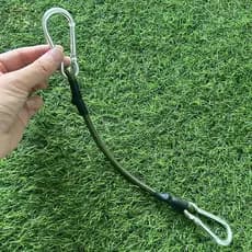 NEEW 30/60/90/120cm Mosquetão Corda Elástica Acampamento Ao Ar Livre Alça De Bagagem Varal Estiramento Durável Equipamen