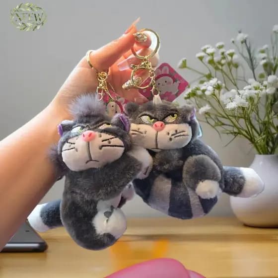 NEEW Bonito Lúcifer Gato Boneca Chaveiro Pingente De Pelúcia Brinquedos Bapa Enforcamentos Decoração Presentes Quente