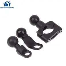 FABUL 1 Conjunto De Braçadeira Esférica De 2.3cm , Suporte Para Telefone De Moto PJ10/PJ13/PJ18 , Kit De Base De Montage