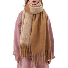 Cachecol de Inverno Quente para Mulheres, Xale Longo, Cachecóis Grandes para Clima Frio, Cachecóis Grossos e Espessos, C
