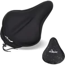 Almofada de Gel Espessa e Larga para Selim de Bicicleta com Capa Impermeável - Almofada de Selim de Bicicleta em Espuma