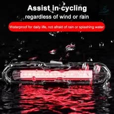 Viva o Sport À Prova D'água Recarregável USB Luzes De Bicicleta Luz Traseira Off-Road Três Cores De Advertência Para Pas