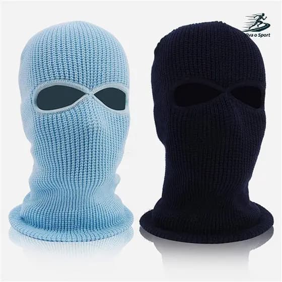 Boné De Malha De Inverno Para Esqui Viva o Sport , Quente , Macio , 2 Furos , Rosto Inteiro , Chapéu De , Capuz BR