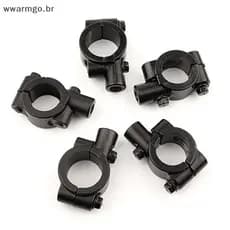 Suporte Para Guidão Retrovisor De Motocicleta WWARM 8mm Adaptador De Alumínio Preto Base De Braçadeira 100mm