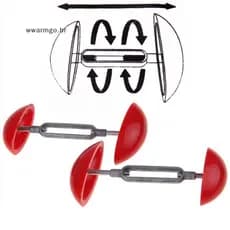 WWARM 2 Peças De Macas De Sapato Ajustáveis , Extensor De Largura Expansor Para Homens E Mulheres