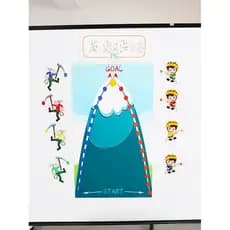 Jogo de escalada de montanha Quadro branco Adesivos magnéticos Competição de conhecimento pk Adereços de grupo Jogo de s