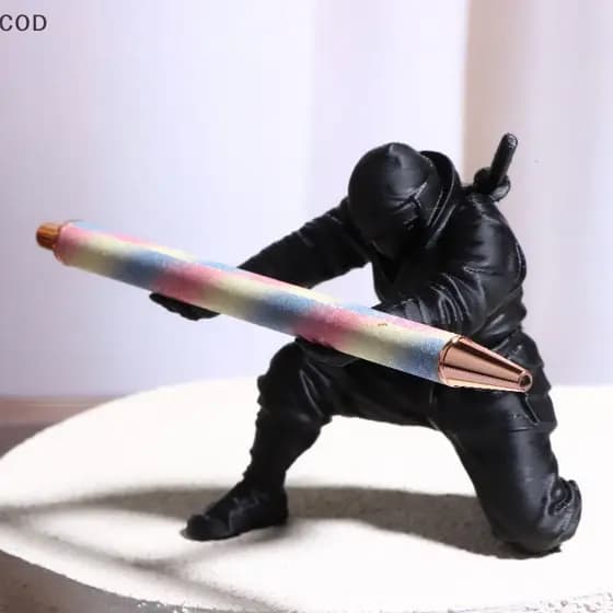 [ala] Porta-Canetas Estilo Ninja , Ornamento De Mesa Moderno , Armazenamento De Caneta Útil Para Escritório , Quarto , S