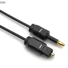 [ala] 1.96 Pés Toslink Macho Para Mini Plugue 3.5 Mm Cabo De Áudio Óptico Digital SPDIF br