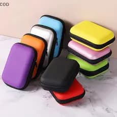 [ala] Bolsa De Armazenamento Para Viagem , Estojo De Carregamento Fone De Ouvido , Com Zíper , Organizador Portátil De C