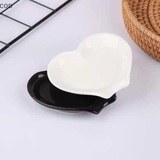 [ala] Almofada De Descanso De Colher De Cerâmica Multiuso Branca Doméstica Suporte Café Utensílios De Cozinha Talheres b