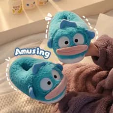 | slippers | ✌Chinelos de algodão outono inverno casa interior antiderrapante forro de lã chinelos quentes casal bonito