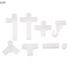 [alb] 2pcs ID13mm Adaptador De Tubo De Junta De Quatro Cinco Vias , Acessórios De Gancho De Guarda-Roupa De Prateleira C