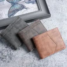 | 【carteira masculina couro】 | carteira masculina grande carteira masculina original ✦Carteira de negócios curta masculi