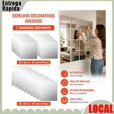 Espelho de decoração de parede autoadesivo sem perfuração, HD, acrílico, espelho macio, quarto, banheiro, faça você mesm