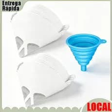 200 malhas de filtro de pintura de carro vêm com funil de Silicone dobrável conjunto de ferramentas de filtro de pintura