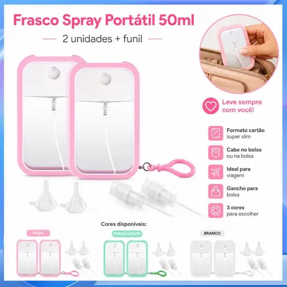 Tipo de cartão 50ml Spray garrafa conjunto de duas peças embalagem de viagem Perfume névoa fina rega pode