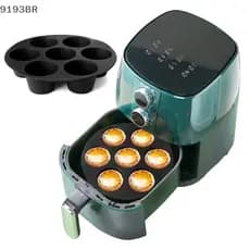 Molde De Bolo De Silicone Com 7 Buracos , Acessórios Para Fritadeira , Forno De Micro-Ondas , Cozimento , Ferramentas De
