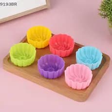 5 Pçs 5cm Flor De Abóbora Molde De Silicone Cupcake Bolo Muffin Cozimento Nãosti E Resistente Ao Calor Moldes De Reutili