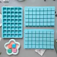 Moldes Quadrados De Silicone Com 40 Cavidades , Para Faça Você Mesmo , Caramelo , Doces , Chocolate , Trufas , Gelatina