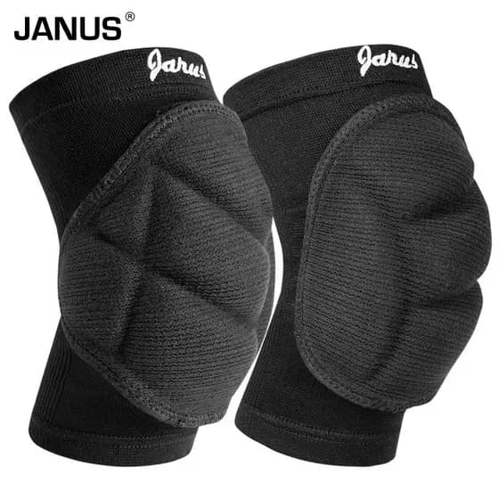 JANUS Anti-colisão engrossado voleibol goleiro dança de rua patinação escalada esponja joelheiras