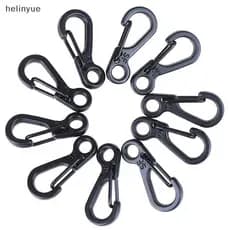 10 Pcs Mini Mosquetão Clipe Snap Spring Fecho Gancho Chaveiro Ferramenta De Acampamento