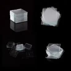 100 Peças De Micro Tampas De Vidro 22x22mm-Slides De Microscópio