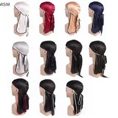 [MSM] Unissex Homens Mulheres Durag Headwear Boné De Seda Pirata Envoltório Chapéus BR