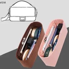 [MSM] Bolsa Organizadora De Tecido De Feltro Para Mulheres , Multi Poeta , Forro De , 8 Compartimentos , Ideal De Viagem