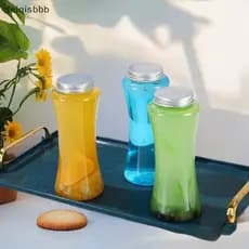 1 Pçs Portátil Leite Chá Beber Garrafa De Bebidas Copos De Água De Plástico Transparente Café Suco Garrafas BR