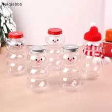 500ML Natal Boneco De Neve Garrafas De Água Leite Chá Suco De Café Portátil Garrafa Potável Para Loja Casa Copo BR