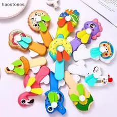 Verão Portátil Mão Imprensa Ventilador Mini Sorvete Biscoitos Crianças Brinquedo Bonito Design Para Piquenique Ao Ar Liv