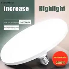 1 Peça Lâmpada LED E27 Economia De Energia Disco Voador Luz Alto Brilho Para Uso Em Quarto De Cozinha
