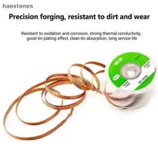 5 Pçs Desoldering Fio Trança Solda Malha Peças De Soldagem Baixo Resíduo Não-Limpo Ferramenta Removedor De Estanho De