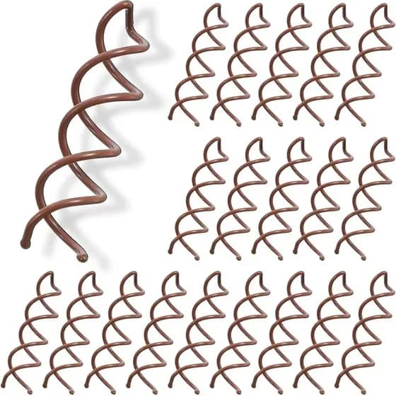 20 Peças de Grampos de Cabelo em Espiral, Grampos de Cabelo Torcidos para Coques, Grampos de Cabelo em Espiral de Liga c