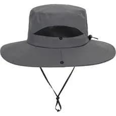 Chapéu de Sol Infantil com Proteção UV, Chapéu de Praia para Meninos e Meninas, Chapéu Safari de Aba Larga para Verão ao