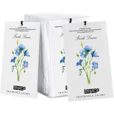 MYARO Pacote com 12 Sachês Perfumados com Aroma de Linho Fresco para Gavetas, Armários e Carro, Sacos Aromatizantes | El