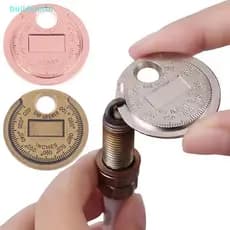 Tipo Moeda 0.6-2.4mm 0.02-0.10 Polegada Vela De Ignição Gap Calibre Ferramenta De Medição Faixa