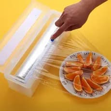 Distribuidores De Envoltório De Plástico Para Casa E Cortador De Filme Laminado Alimentos Elástico