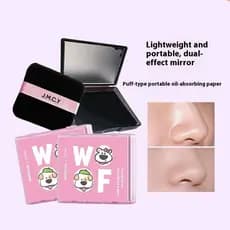 100 Folhas De Papel Absorvente De Óleo Facial , Toalhetes De Controle De Verão , Oleoso , Ferramenta De Maquiagem Para L