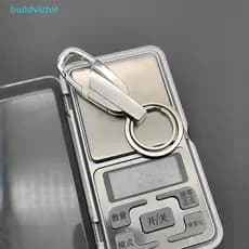 1Pc Chaveiro De Aço Inoxidável Moda De Alta Qualidade Personalizado Carro Bule Titular Prata Presentes